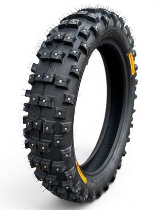 Снимка на Задна Гума 140/80/18 Gummy с Шипове Smartmoto Soft 1 Жълта Линия 78C