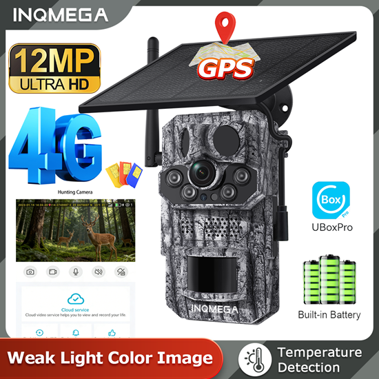 Снимка на 4G соларна камера HD видео 12MP изображения PIR супер бърза рефлексна камера за нощно виждане с приложение инфрачервена камера