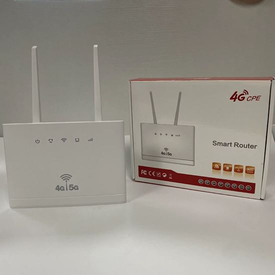 Picture of Безжичен рутер LTE CPE, Сим карта 4G, Бял