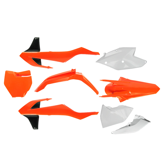 Снимка на Комплект пластмаси за кросов/ендуро мотоциклет KTM (модели 2019–2022 г.) – SX, SXF, XC, XCF, XCW, EXC, EXCF 125, 250, 350, 450